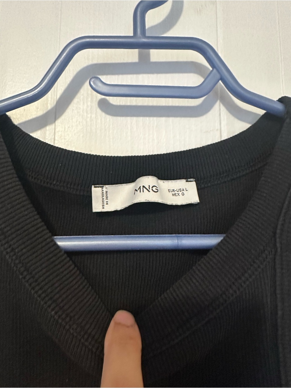 Mango Black Ribbed High-Neck Racerback Tank - Picture 2 of 2